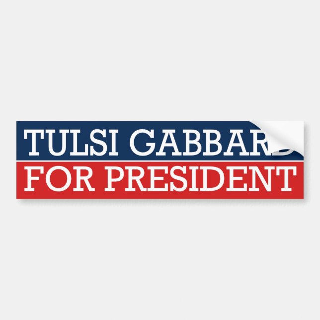 Tulsi Gabbard For President Bumper Sticker (Front)