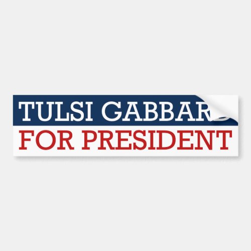 Tulsi Gabbard For President Bumper Sticker