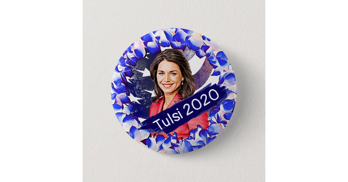 Tulsi Gabbard for 2020 Election Button Zazzle