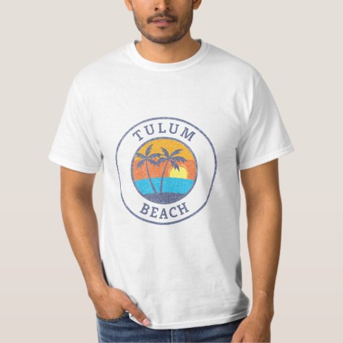 Tulum Beach Riviera Maya Faded Classic Style T_Shirt