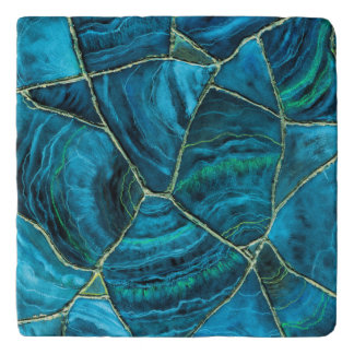 Tulum Cenote Deep Turquoise Trivet