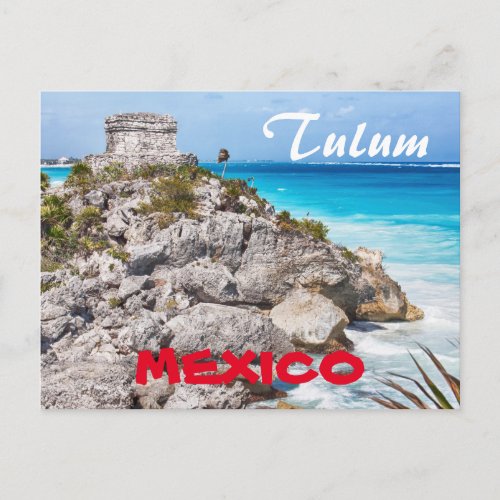 Tulum Maya Mexico Postcard