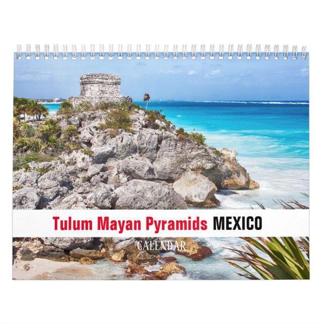 Tulum Mayan Pyramids Calendar (Cover)