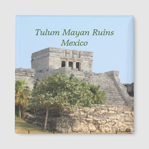 Tulum Mayan Ruins Mexico Travel Magnet