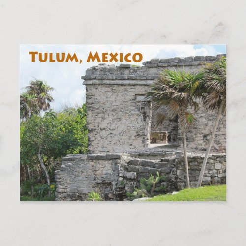 Tulum Mayan Ruins Quintana Roo Mexico Postcard
