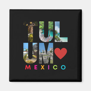 Tulum Mexico 2022 Vacation Beach Matching Family G Magnet