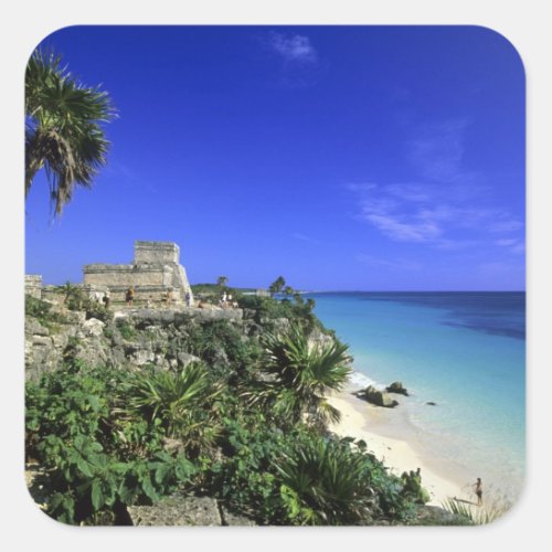 Tulum Mexico 2 Square Sticker