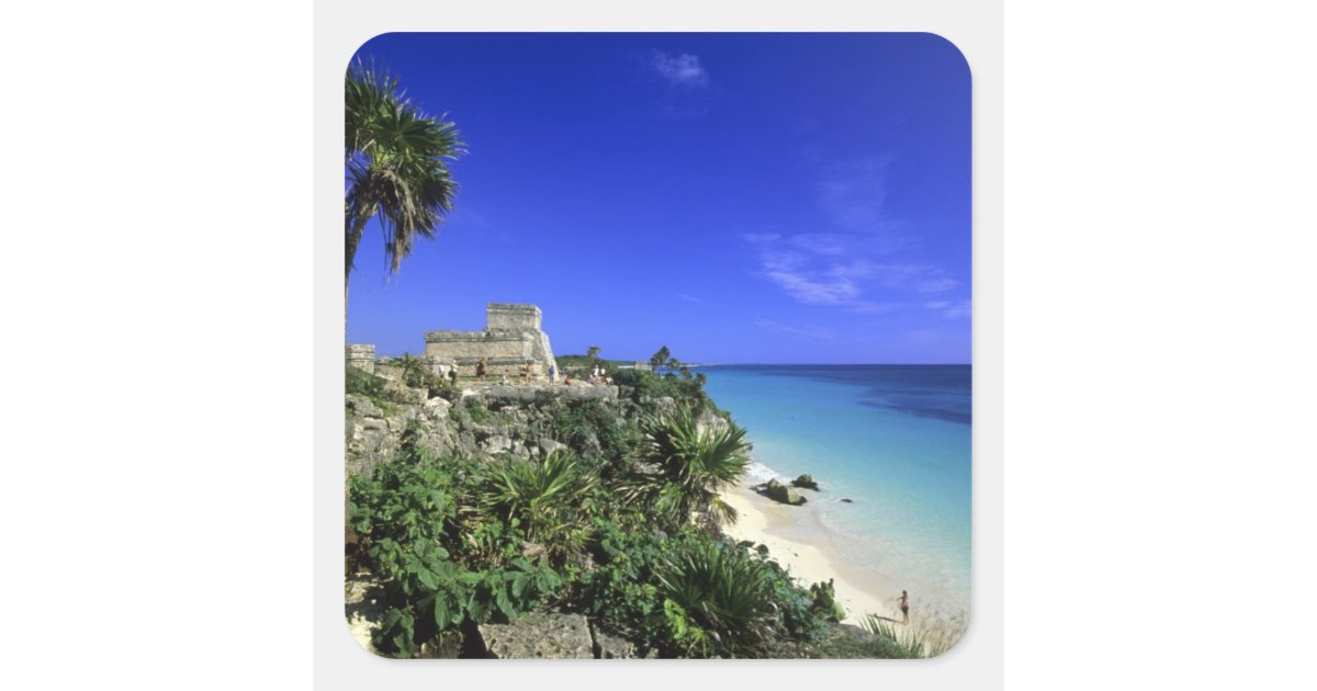 Tulum, Mexico 2 Square Sticker | Zazzle