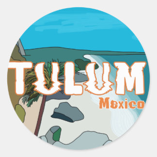 Tulum Mexico Great Gift Idea Classic Round Sticker