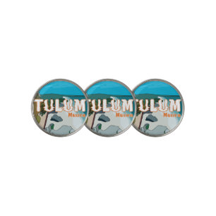 Tulum Mexico Great Gift Idea Golf Ball Marker
