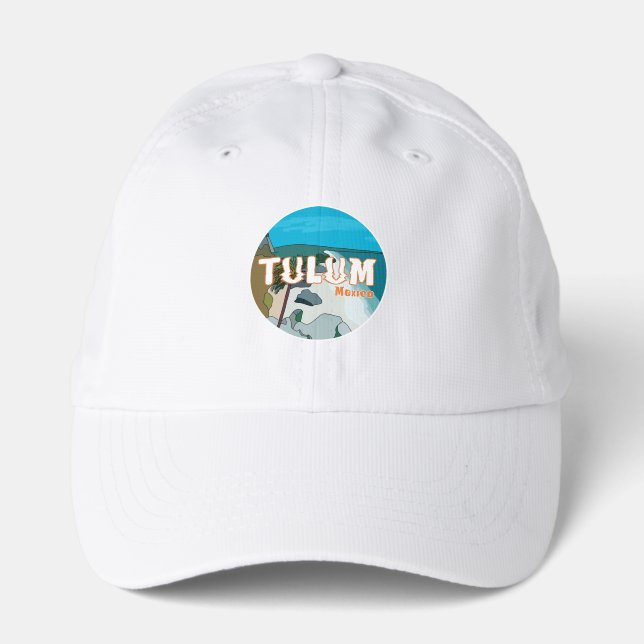 Tulum Mexico Great Gift Idea Performance Cap (Front)