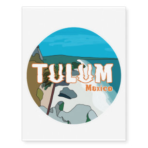 Tulum Mexico Great Gift Idea Temporary Tattoos