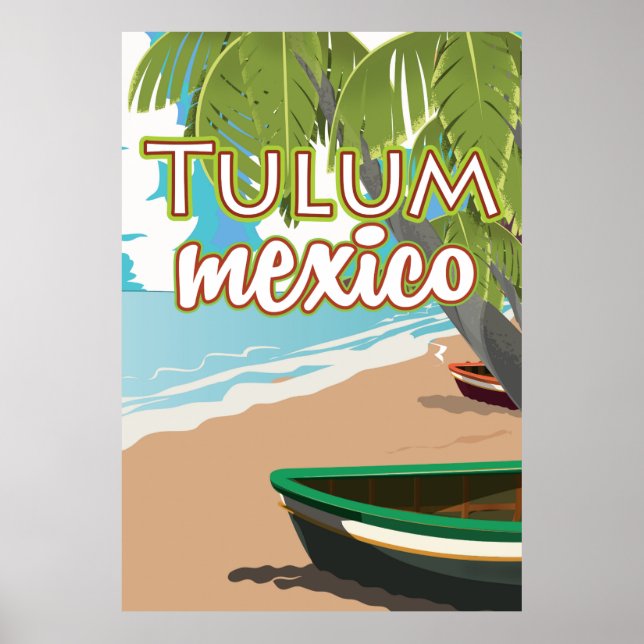 Tulum, mexico travel poster (Front)