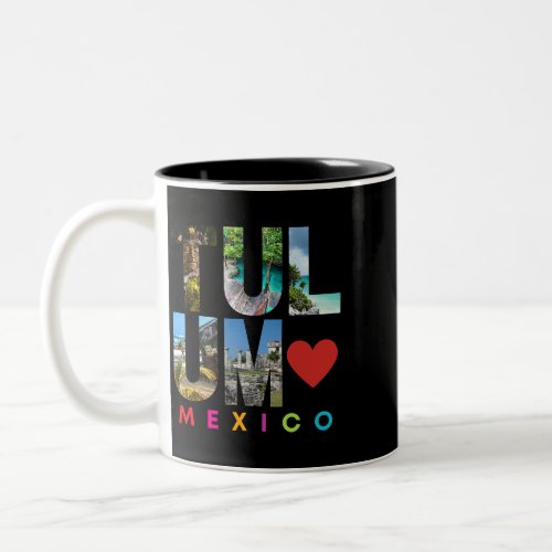 TULUM MEXICO Vacation Beach Matching Family Group Two_Tone Coffee Mug