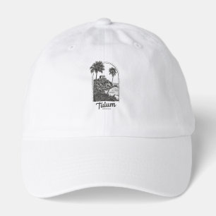Tulum Mexico Vintage Travel Destination Mayan Ruin Hat