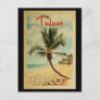Tulum Postcard Palm Tree Vintage Travel