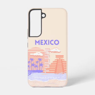 Tulum, Travel Art, Retro Art Samsung Galaxy S22 Case