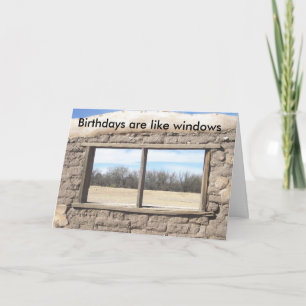 Tumacacori Mission Window Birthday Card