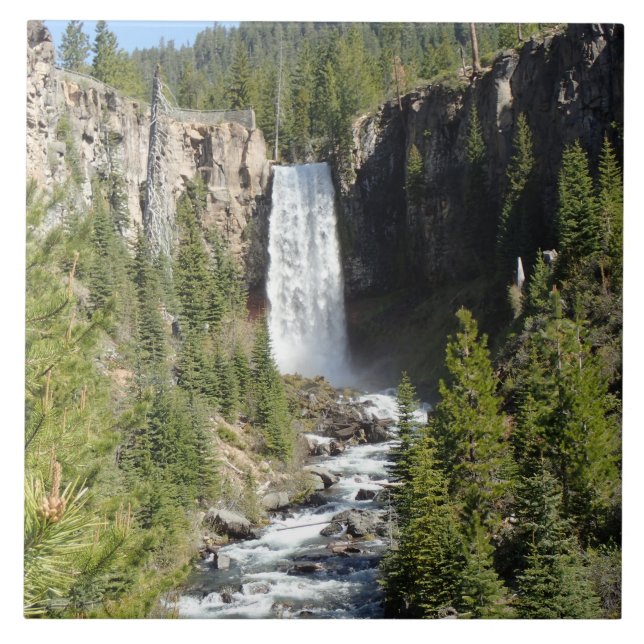 Tumalo Falls, OR Ceramic Tile (Front)