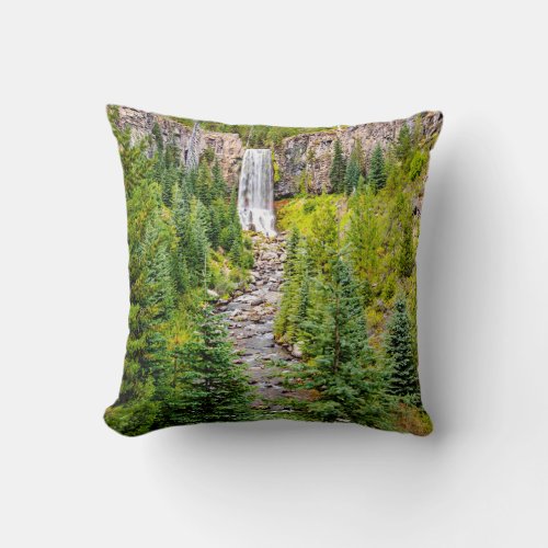 Tumalo Falls Oregon Bend Gifts Throw Pillows Throw Pillow