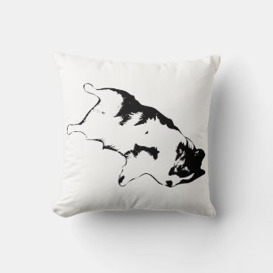 Tumble of Joy Throw Pillow
