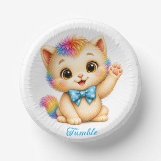 Tumble the Kitten Paperware Paper Bowls