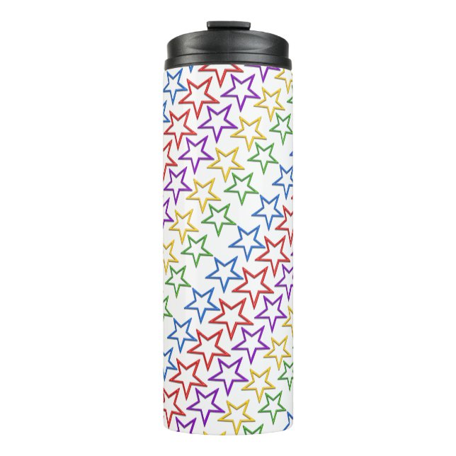 Tumbler - Rows of Colored Stars (Front)