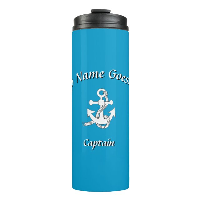 Tumbler - Ship Name with Anchor (Front)