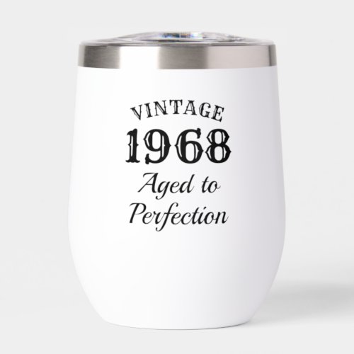 Tumbler wine glass with funny quote