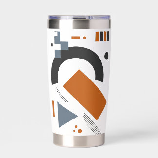 Tumbler with Creative Geometric Art