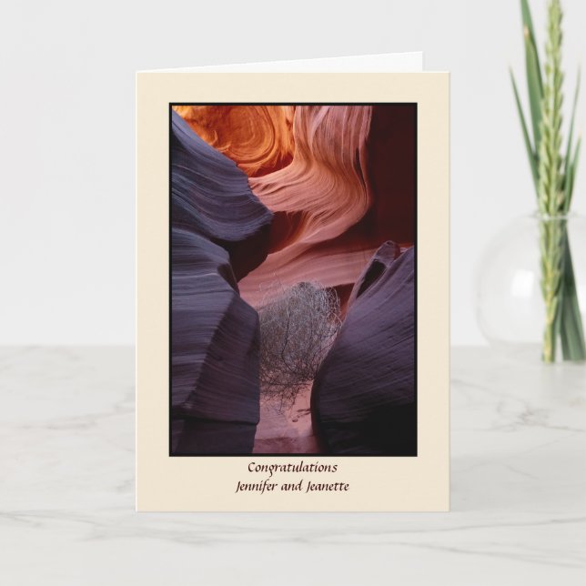 Tumbleweed Apache Wedding Blessing Gay LGBT Card (Front)