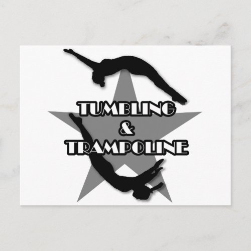Tumbling and Trampoline Postcard