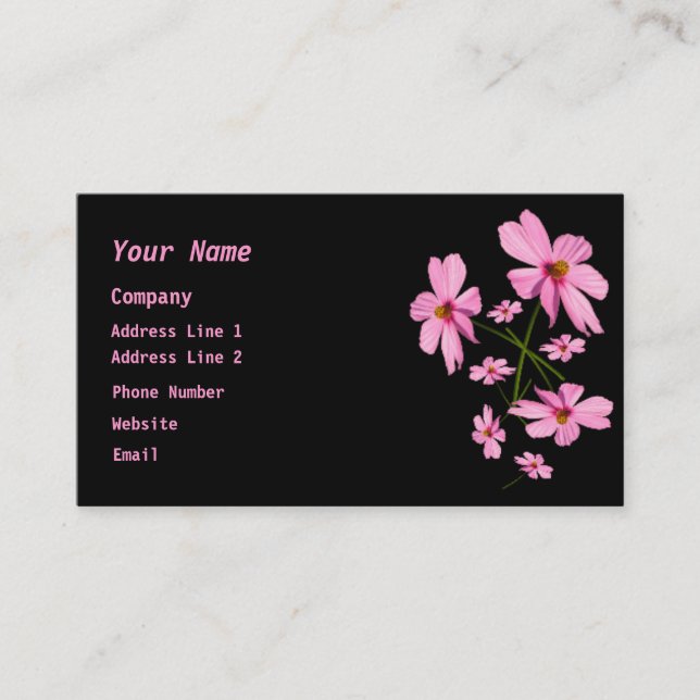 TUMBLING COSMOS business card (Front)