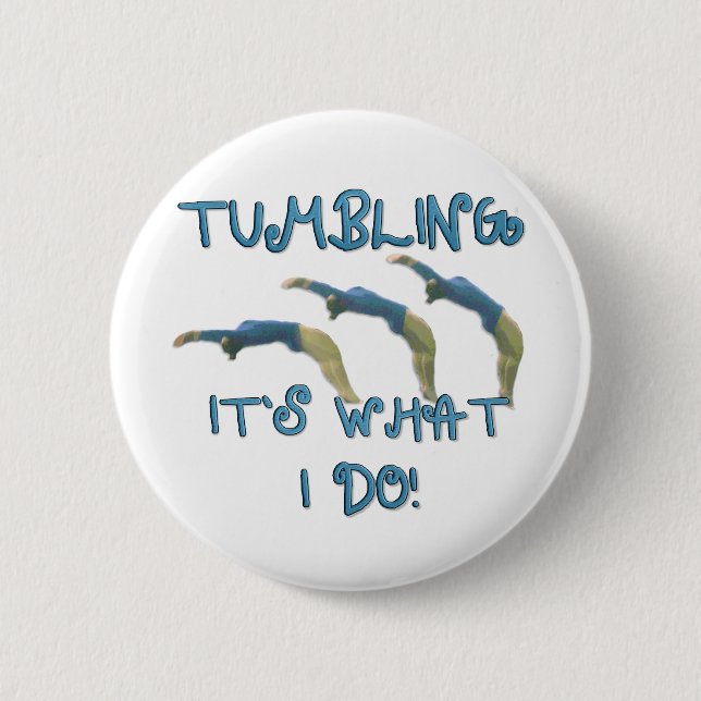 Tumbling gymnast button (Front)