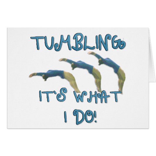 Tumbling gymnast cards (Front Horizontal)