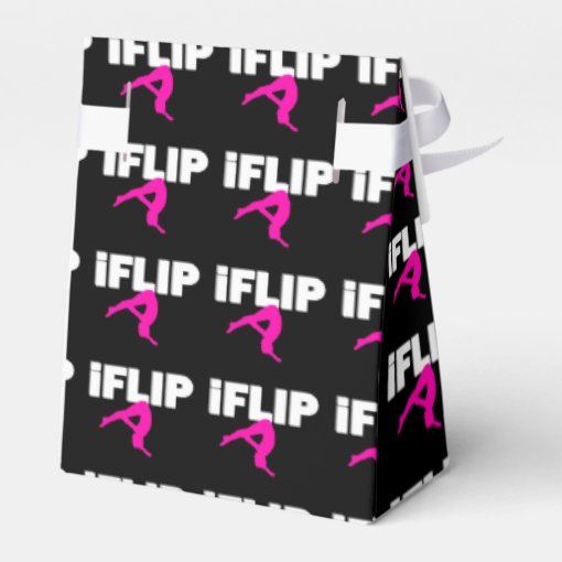 Tumbling Gymnast Favor Box Zazzle