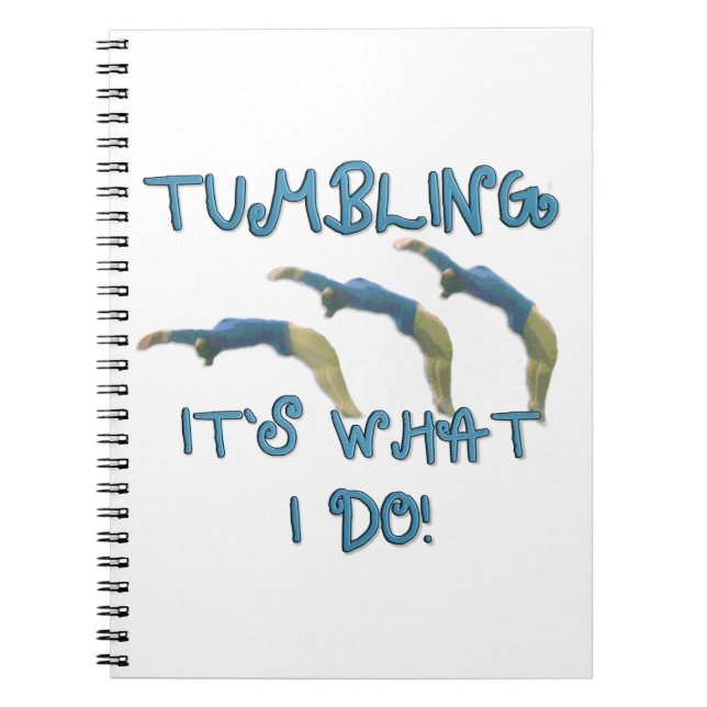 Tumbling gymnast notebook (Front)