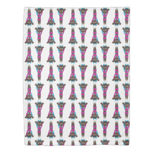 Tumbling Gymnastics Acro Acrobatics Dance Decor Duvet Cover