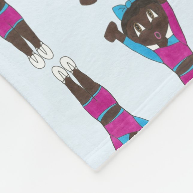 Tumbling Gymnastics Acrobatics Gym Dance Teacher Fleece Blanket (Corner)