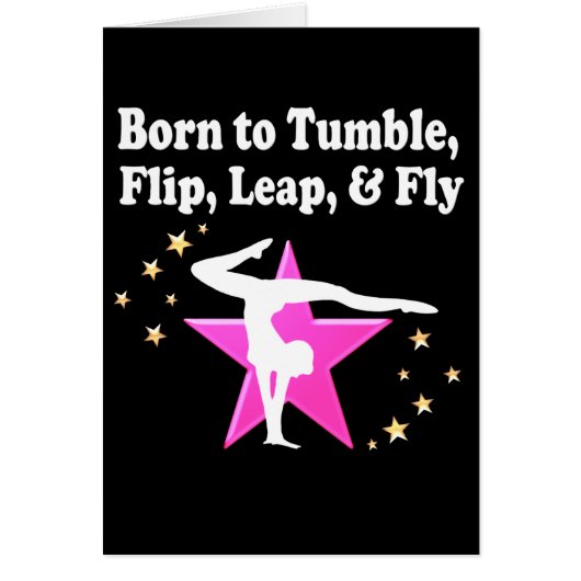 TUMBLING GYMNASTICS DESIGN CARDS (Front)