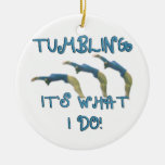 Tumbling It&#39;s What I Do Gymnast Ceramic Ornament at Zazzle