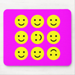 Tumbling - On Magenta Pink Mouse Pad