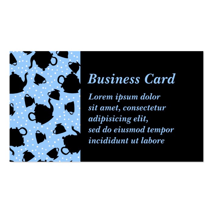 Tumbling Tea Party Business Cards