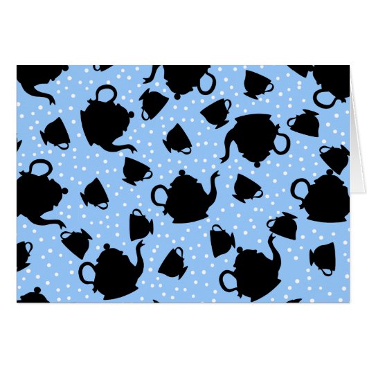 Tumbling Tea Party Cards (Front Horizontal)