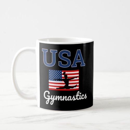 Tumbling Team Gear Gymnast Gymnastics Usa American Coffee Mug