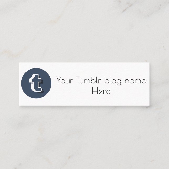 tumblr  business card (Front)