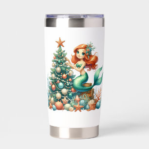 Tumblr-Christmas Mermaid Tumbler