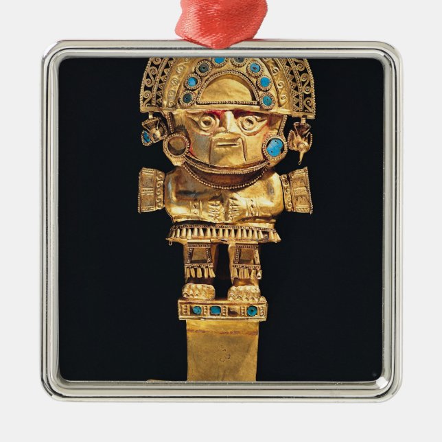 Tumi or ceremonial knife in the shape of metal ornament (Front)