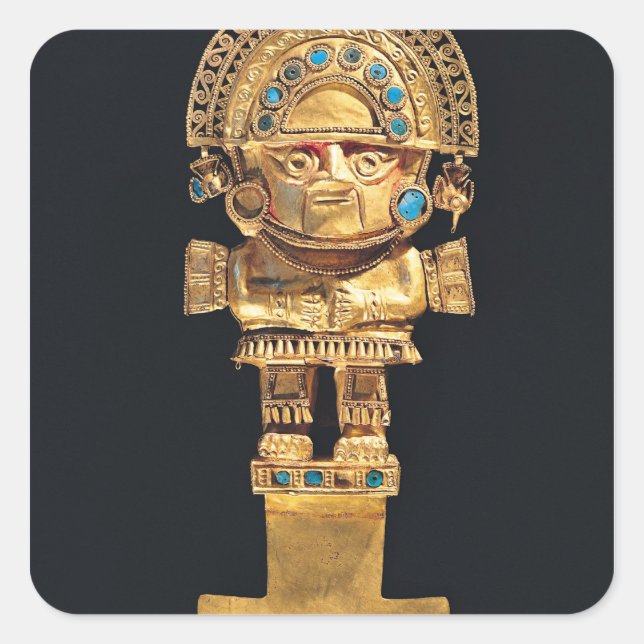 Tumi or ceremonial knife in the shape of square sticker (Front)