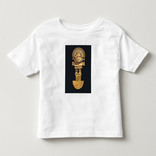 Tumi or ceremonial knife in the shape of toddler t-shirt (Front)